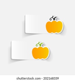 realistic design element: pumpkin