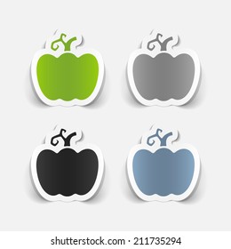 realistic design element: pumpkin