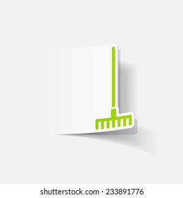 realistic design element: rake