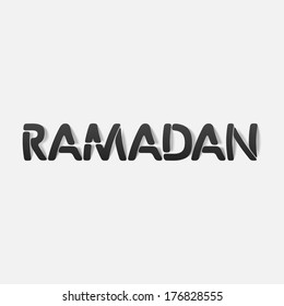 realistic design element: ramadan