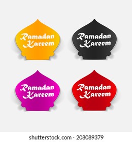 realistic design element: ramadan