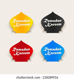 realistic design element: ramadan