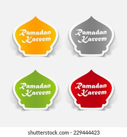 realistic design element: ramadan