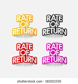 realistic design element: Rate Of Return
