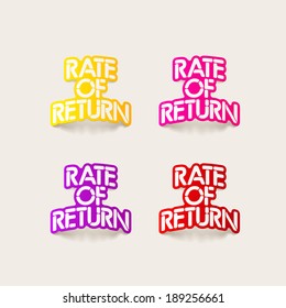 realistic design element: Rate Of Return