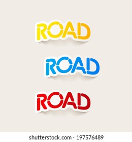 realistic design element: road
