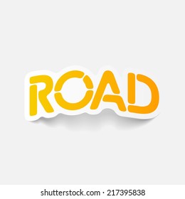 realistic design element: road