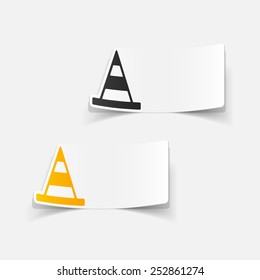realistic design element: road cones
