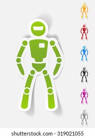 realistic design element. robot