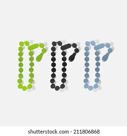 realistic design element: rosary