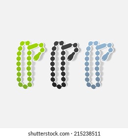 realistic design element: rosary