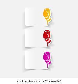 realistic design element: rose