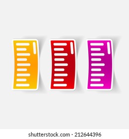 realistic design element: ruler