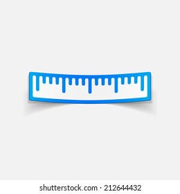 realistic design element: ruler