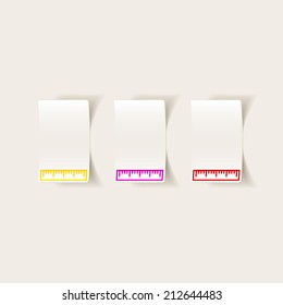 realistic design element: ruler