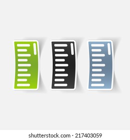 realistic design element: ruler