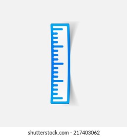 realistic design element: ruler