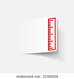 realistic design element: ruler
