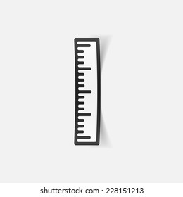 realistic design element: ruler