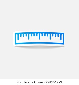 realistic design element: ruler