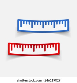 realistic design element: ruler