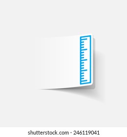 realistic design element: ruler