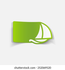 realistic design element: sailboat