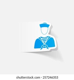 realistic design element. sailor