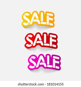realistic design element: sale