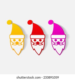 realistic design element: Santa Claus