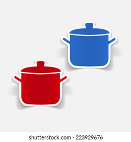 realistic design element: saucepan