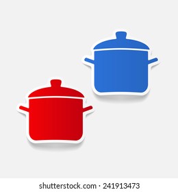 realistic design element: saucepan