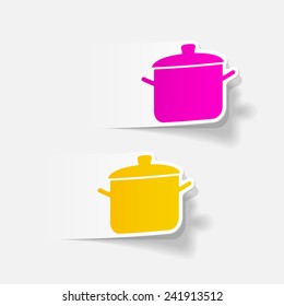 realistic design element: saucepan