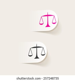 realistic design element. scales