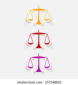 realistic design element. scales