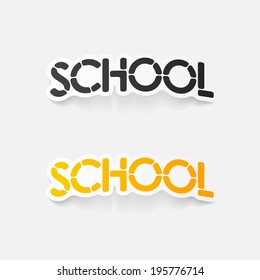 realistic design element: school