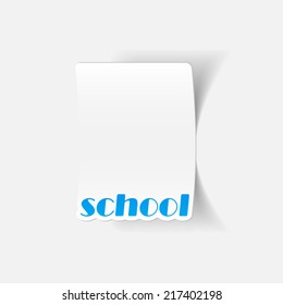 realistic design element: school