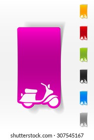 realistic design element. scooter