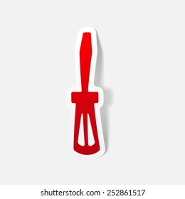 realistic design element: screwdriver