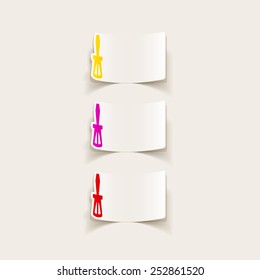 realistic design element: screwdriver