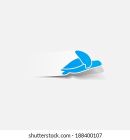 realistic design element: sea ??turtle