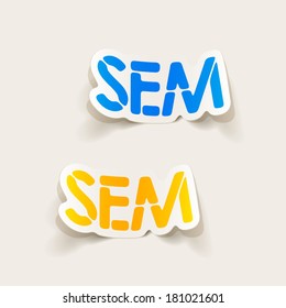 realistic design element: sem