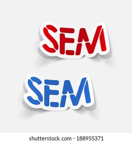 realistic design element: sem