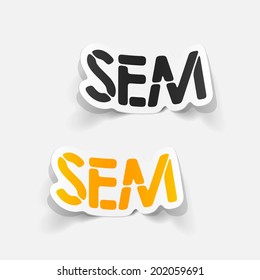 realistic design element: sem