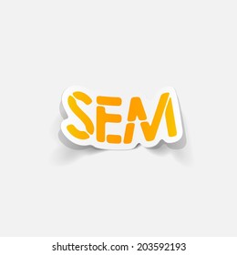 realistic design element: sem