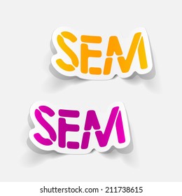 realistic design element: sem