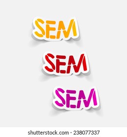 realistic design element: sem