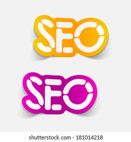realistic design element: SEO
