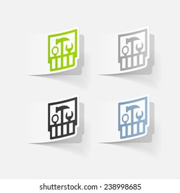 realistic design element: set of tools