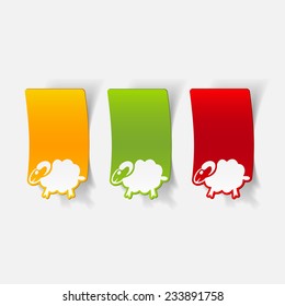 realistic design element: sheep